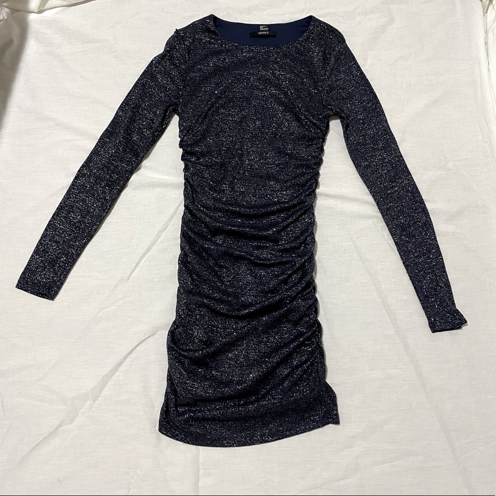 Dark navy blue tight sparkly dress